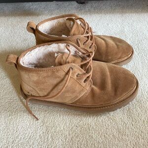 UGG brand Mens Sz 10 Neumel Chestnut Chukka Soft Suede Lace Up Ankle Boots Shoes
